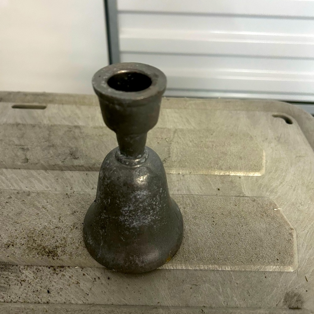 Vintage pewter bell